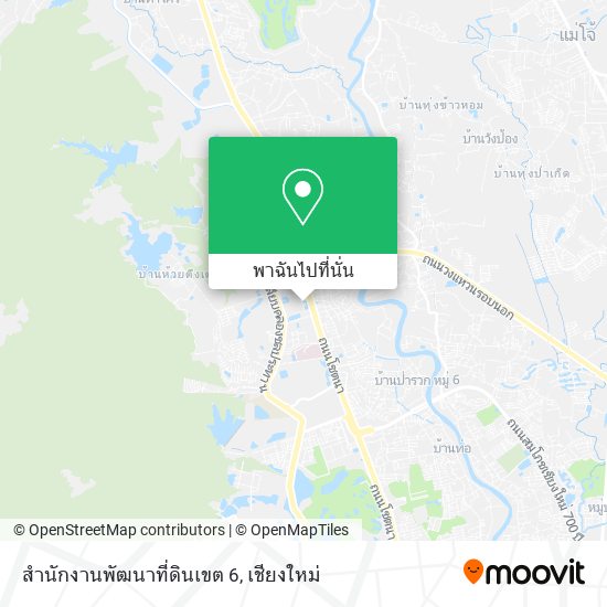 สำนักงานพัฒนาที่ดินเขต 6 แผนที่