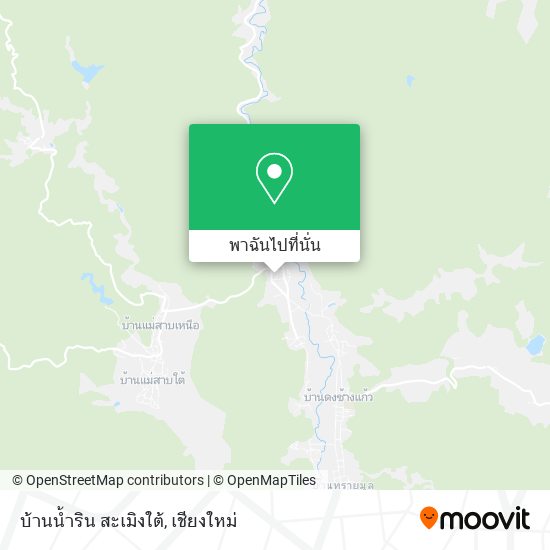 บ้านน้ำริน สะเมิงใต้ แผนที่