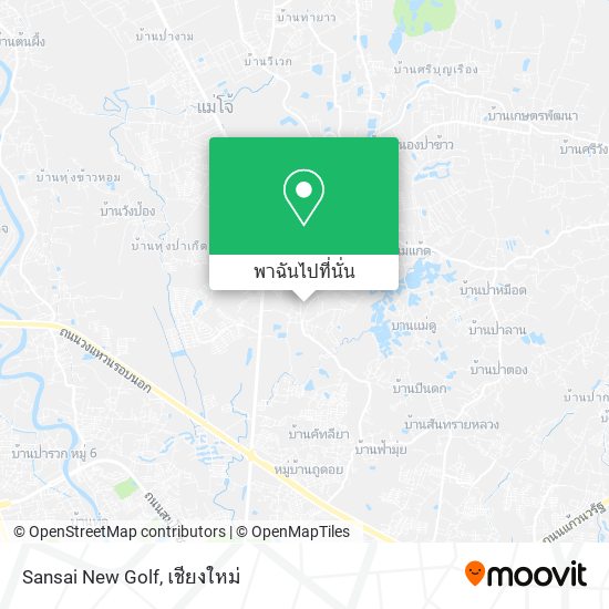 Sansai New Golf แผนที่