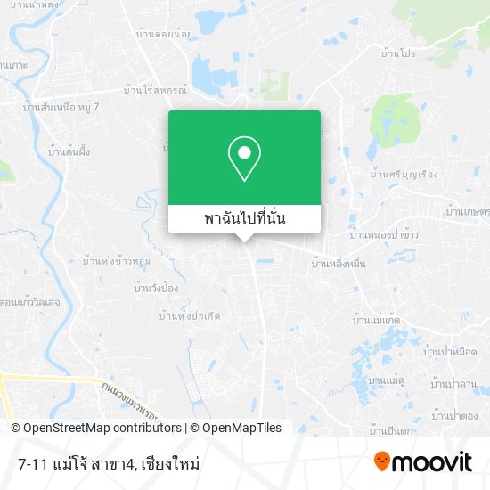 7-11 แม่โจ้ สาขา4 แผนที่