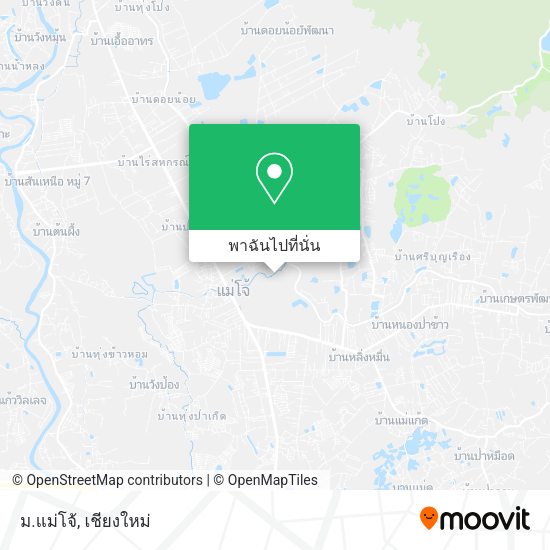 ม.แม่โจ้ แผนที่