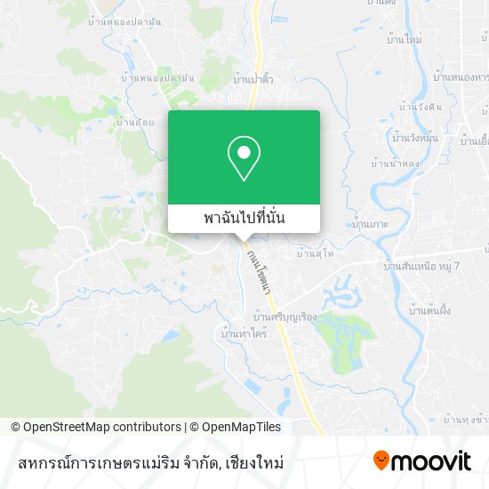 สหกรณ์การเกษตรแม่ริม จำกัด แผนที่