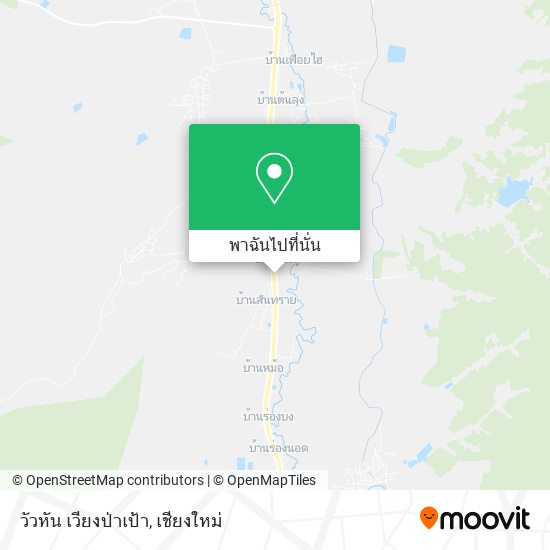 วัวหัน เวียงป่าเป้า แผนที่