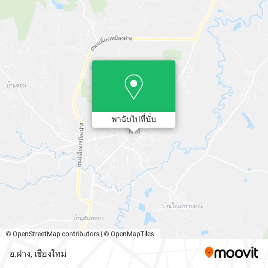 อ.ฝาง แผนที่