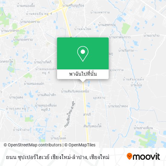 ถนน ซุปเปอร์ไฮเวย์ เชียงใหม่-ลำปาง แผนที่