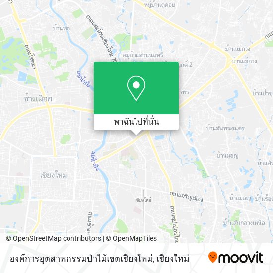 องค์การอุตสาหกรรมป่าไม้เขตเชียงใหม่ แผนที่