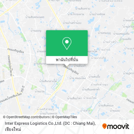 Inter Express Logistics Co.,Ltd. (DC : Chiang Mai) แผนที่