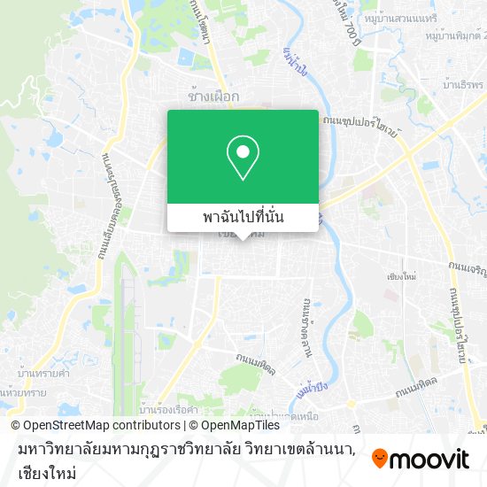 มหาวิทยาลัยมหามกุฏราชวิทยาลัย วิทยาเขตล้านนา แผนที่