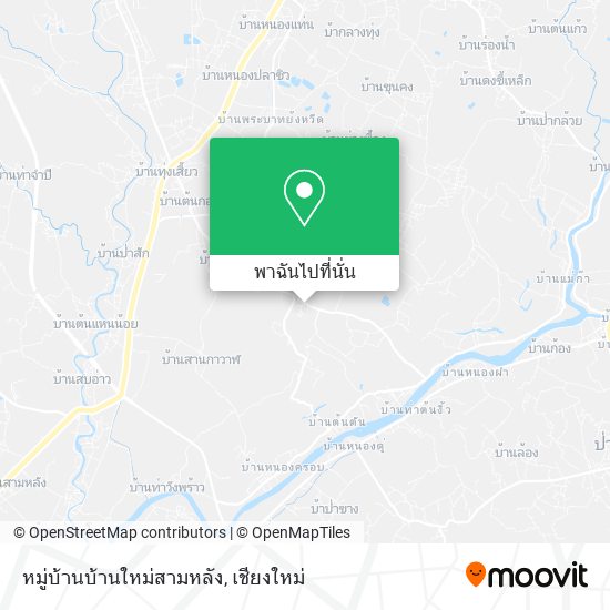 หมู่บ้านบ้านใหม่สามหลัง แผนที่