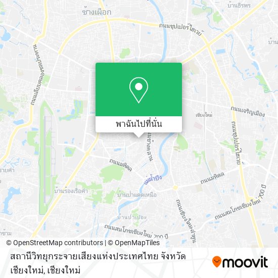 สถานีวิทยุกระจายเสียงแห่งประเทศไทย จังหวัดเชียงใหม่ แผนที่