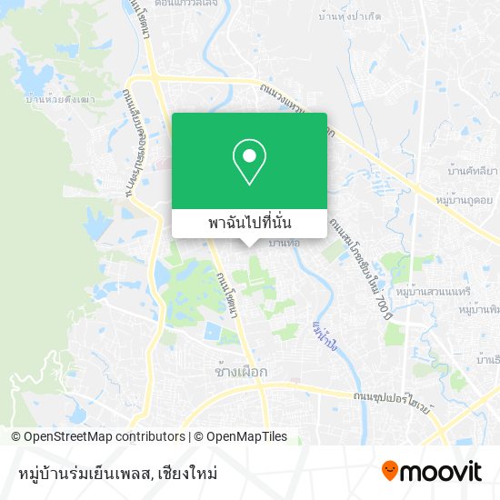 หมู่บ้านร่มเย็นเพลส แผนที่