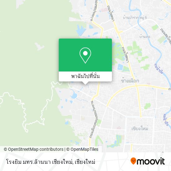 โรงยิม มทร.ล้านนา เชียงใหม่ แผนที่