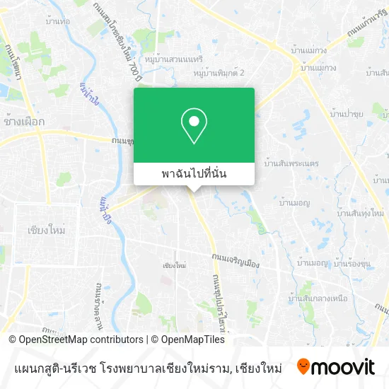 แผนกสูติ-นรีเวช โรงพยาบาลเชียงใหม่ราม แผนที่