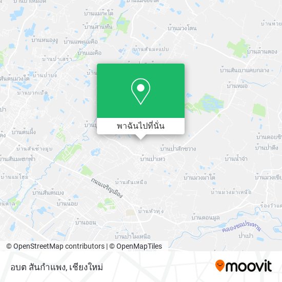 อบต สันกำแพง แผนที่