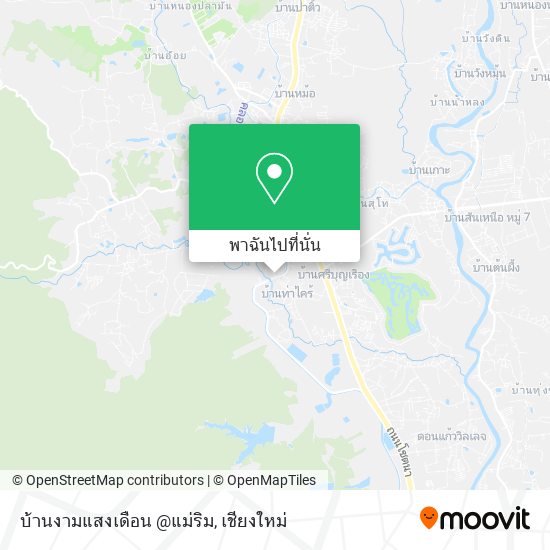 บ้านงามแสงเดือน @แม่ริม แผนที่