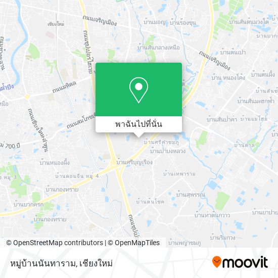หมู่บ้านนันทาราม แผนที่