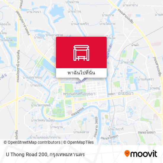 U Thong Road 200 แผนที่