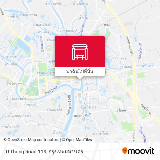 U Thong Road 119 แผนที่