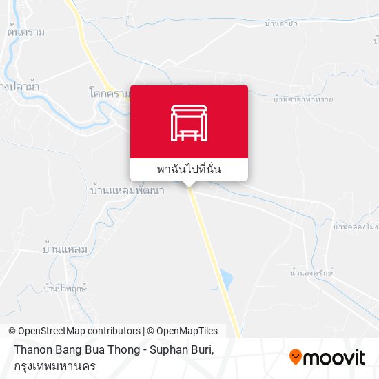 Thanon Bang Bua Thong - Suphan Buri แผนที่