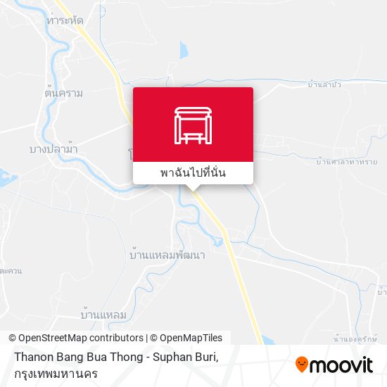 Thanon Bang Bua Thong - Suphan Buri แผนที่