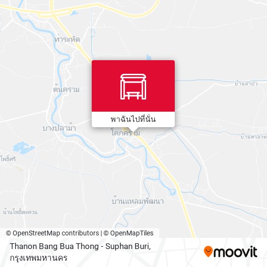 Thanon Bang Bua Thong - Suphan Buri แผนที่