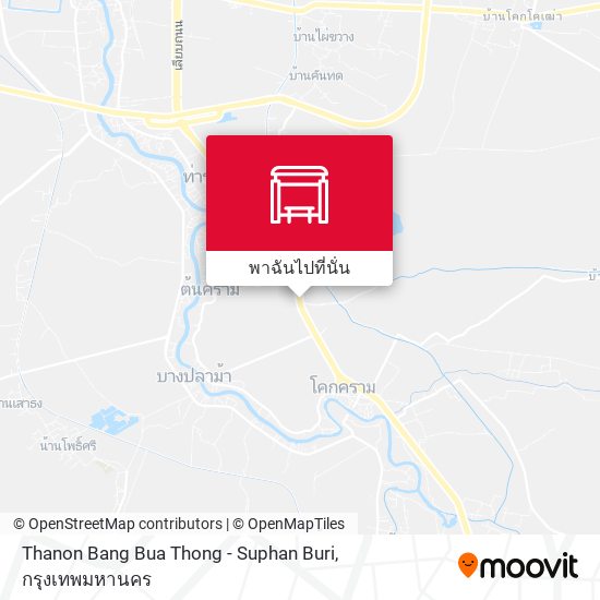 Thanon Bang Bua Thong - Suphan Buri แผนที่