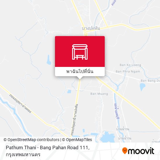 Pathum Thani - Bang Pahan Road 111 แผนที่