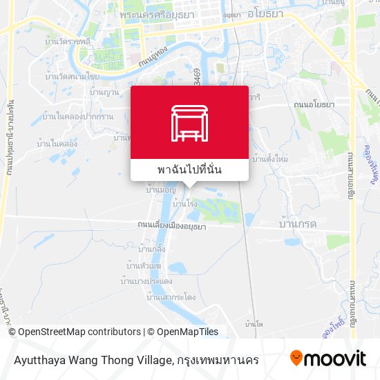 Ayutthaya Wang Thong Village แผนที่