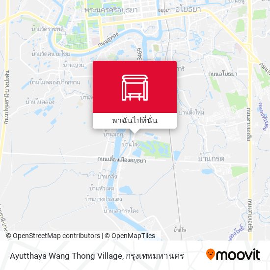 Ayutthaya Wang Thong Village แผนที่