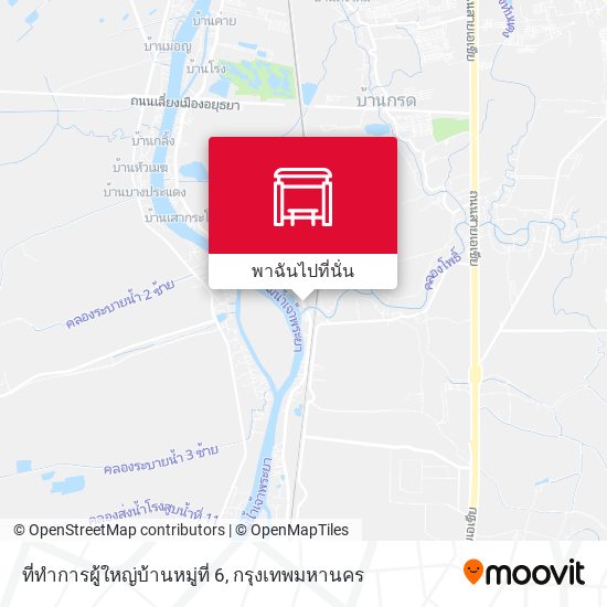 ที่ทำการผู้ใหญ่บ้านหมู่ที่ 6 แผนที่