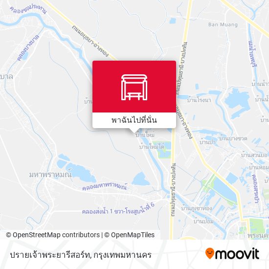 ปรายเจ้าพระยารีสอร์ท แผนที่