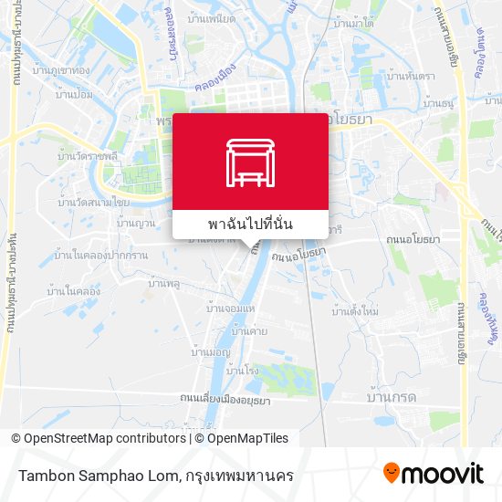 Tambon Samphao Lom แผนที่