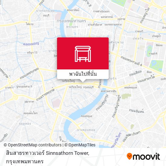 สินสาธรทาวเวอร์ Sinnsathorn Tower แผนที่