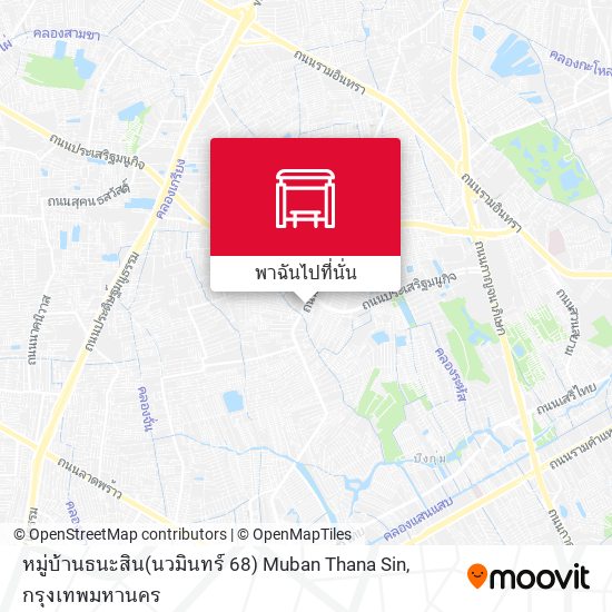 หมู่บ้านธนะสิน(นวมินทร์ 68) Muban Thana Sin แผนที่