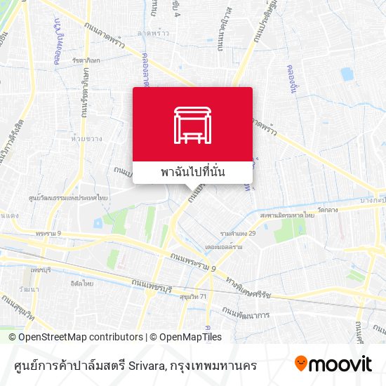 ศูนย์การค้าปาล์มสตรี Srivara แผนที่