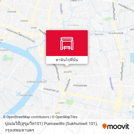 ปุณณวิถี(สุขุมวิท101) Punnawithi (Sukhumwit 101) แผนที่