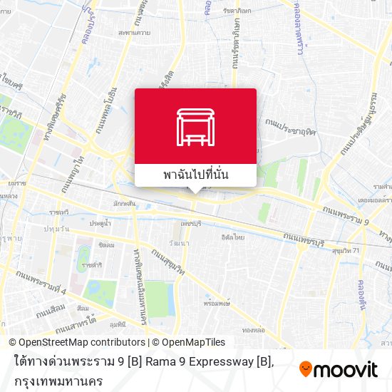 ใต้ทางด่วนพระราม 9 [B] Rama 9 Expressway [B] แผนที่