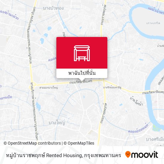 หมู่บ้านราชพฤกษ์ Rented Housing แผนที่