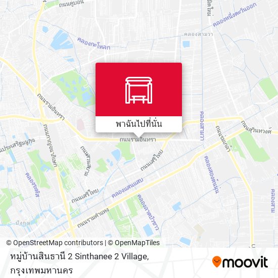 หมู่บ้านสินธานี 2 Sinthanee 2 Village แผนที่