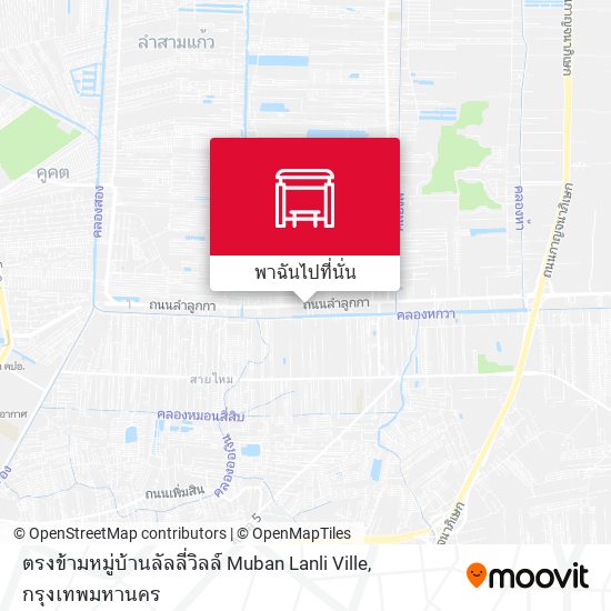 ตรงข้ามหมู่บ้านลัลลี่วิลล์ Muban Lanli Ville แผนที่