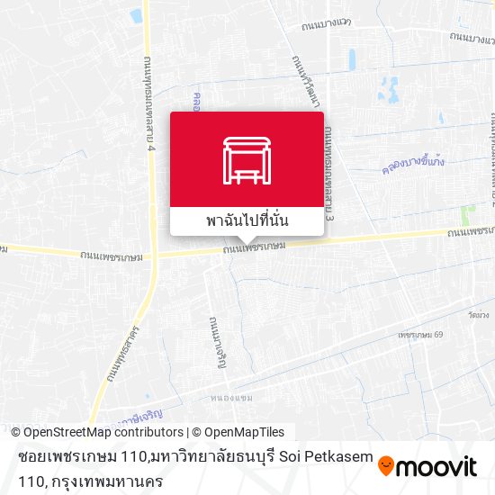 ซอยเพชรเกษม 110,มหาวิทยาลัยธนบุรี Soi Petkasem 110 แผนที่