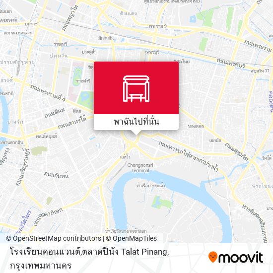 โรงเรียนคอนแวนต์,ตลาดปีนัง  Talat Pinang แผนที่