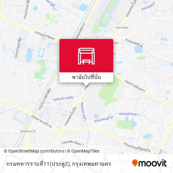 กรมทหารราบที่11(ประตู2) แผนที่