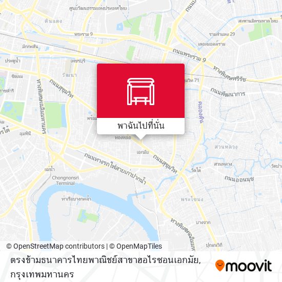 ตรงข้ามธนาคารไทยพาณิชย์สาขาฮอไรซอนเอกมัย แผนที่