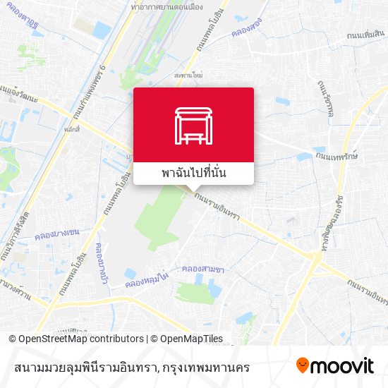 สนามมวยลุมพินีรามอินทรา แผนที่