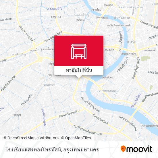 โรงเรียนแสงทองโทรทัศน์ แผนที่