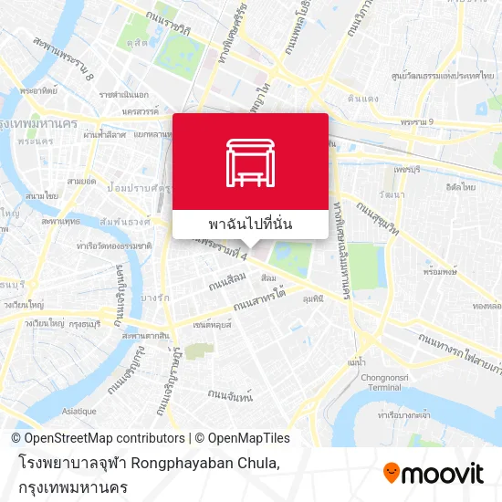 โรงพยาบาลจุฬา Rongphayaban Chula แผนที่