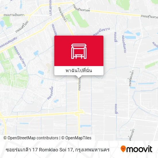 ซอยร่มเกล้า 17 Romklao Soi 17 แผนที่