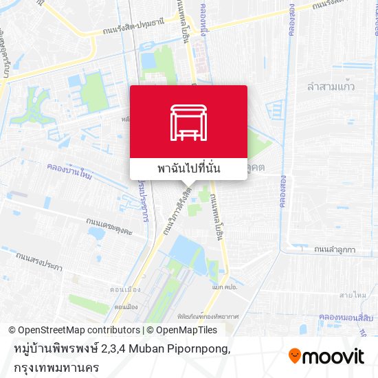 หมู่บ้านพิพรพงษ์ 2,3,4 Muban Pipornpong แผนที่