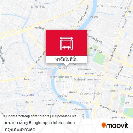 แยกบางลำพู Banglumphu Intersection แผนที่